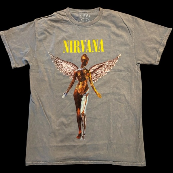 Nirvana Graphic Vintage Wash T-Shirt NWOT - Picture 1 of 3